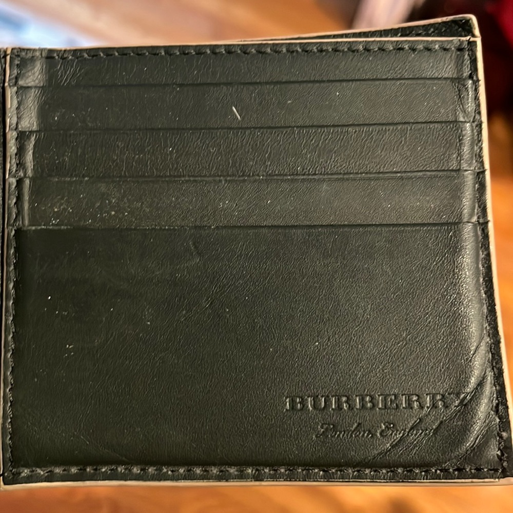 Burberry mens bi fold yellow mustard wallet - Picture 2 of 7